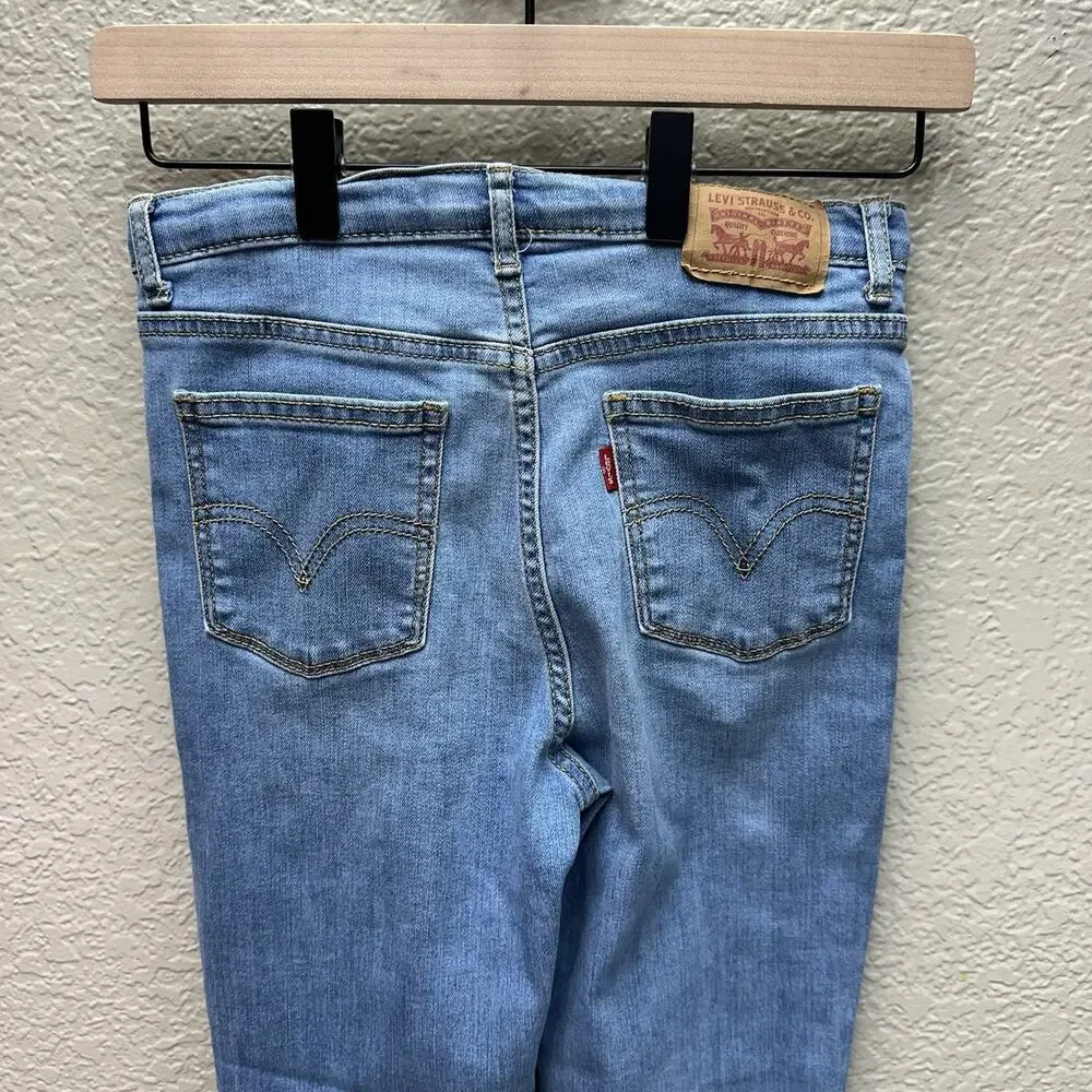 Levis 720 Jeans Size 14 Womens High Rise Super Skinny Medium Wash Blue Denim - Picture 10 of 11